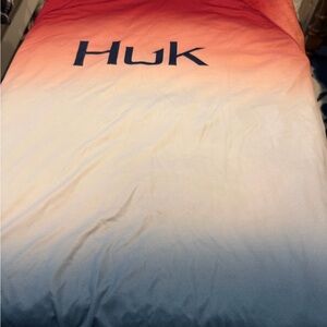 Huk red, white and navy dri-fit long sleeved shirt  -